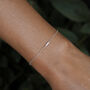 October Opal Birthstone Sterling Silver Bracelet, thumbnail 4 of 4