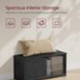 Storage Chest With Safety Hinges Shoe Storage Bench, thumbnail 2 of 12