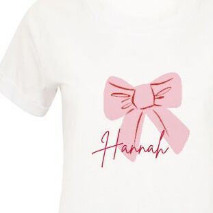 Personalised Bow Christmas Pyjamas, 2 of 2