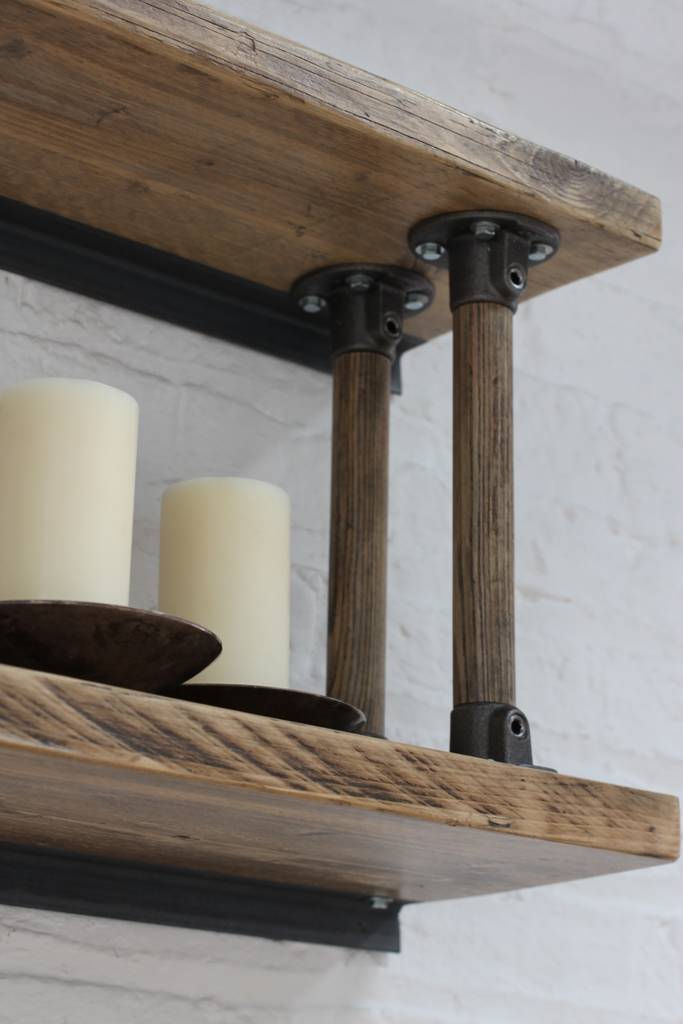 letty bespoke shelves with reclaimed ladder rung risers by urban grain ...