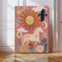 Sun Horse Pink Magic Art Print, thumbnail 1 of 4