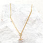 Clear Quartz Nugget Necklace 18k Gold Plated Christmas Gift Present, thumbnail 5 of 6