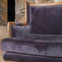 Charcoal Grey Camden Velvet Armchair, thumbnail 3 of 8