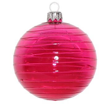 Christmas Cut Glass Bauble, 8cm, 8 of 10