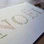 'Noël' Hand Lettered Christmas Card, thumbnail 4 of 5