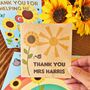 Thank You Teacher Card And Personalised Seed Packet, thumbnail 4 of 4