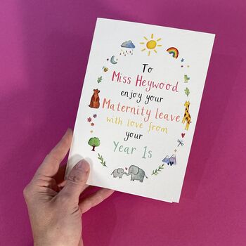 Personalised Maternity Leave Card, 2 of 7