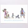Personalised Pirate Family Print, thumbnail 8 of 11