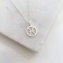 Sterling Silver Zodiac Charm Necklace – Pisces, thumbnail 3 of 6