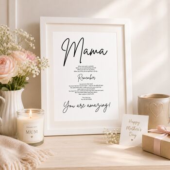 'Mama, You Are Amazing' Heartfelt Print, 3 of 3