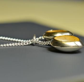 'Hidden Treasure' Silver Double Pendant Necklace, 7 of 11