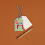 Dala Horse Christmas Gift Tag Pack Of Five, thumbnail 3 of 8