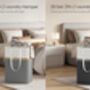 Two Piece Laundry Basket Hamper Set, thumbnail 4 of 5