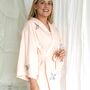 Special Offer Personalised Wedding Dressing Gown Bridesmaid Butterfly Embroidered, thumbnail 4 of 7