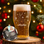 Christmas Reindeer Pint Glass And Gift Boxed Set, thumbnail 1 of 8