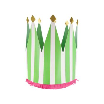 Striped Party Crowns Pack Of Eight, 3 of 10