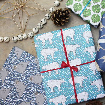 Polar Bear Christmas Wrapping Paper, 2 of 3