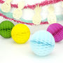 Tissue Paper Honeycomb Ball Party Decoration, thumbnail 3 of 12