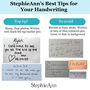 Personalised Hand Writing Linen Napkin Gift, thumbnail 4 of 10