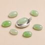 Personalised Sterling Silver Jadeite Gemstone Photo Locket Necklace, thumbnail 3 of 6