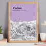 Personalised Carlisle Print, thumbnail 4 of 8