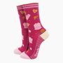 Cake Baking Bamboo Socks Women's Christmas Cracker Hanging Tree Decoration, thumbnail 3 of 5