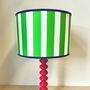 Carnival Lampshade In Emerald Green Stripe, thumbnail 1 of 5