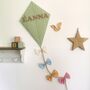 Mint Green Neutral Nursery Decoration, Baby Room Wall Kite, thumbnail 1 of 11