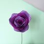Personalised Purple Paper Rose, thumbnail 1 of 5