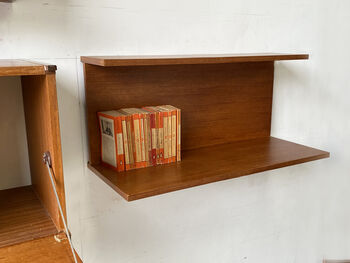 1960's Mid Century Modular Wall Units And Media Stand, 8 of 12