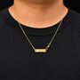 Personalised 18 K Gold Snake Chain Necklace For Men And Women, thumbnail 4 of 7
