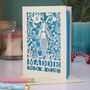 Personalised Papercut Mermaid Birthday Card, thumbnail 1 of 8