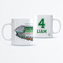 Personalised Celtic Football Mug, Celtic Park Mug, Dad Gift, Mum Gift, Birthday Mug, thumbnail 5 of 8