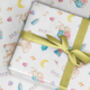 Gender Reveal Wrapping Paper Or Twins, Roll Or Folded, thumbnail 3 of 4