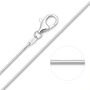 Sterling Silver Light Snake Chain Necklace – 16in To 28in, thumbnail 6 of 11