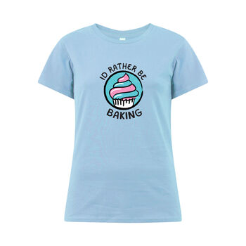 Womens I'd Rather Be Baking Tshirt, 2 of 3