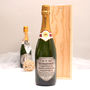 Personalised Mr And Mrs Champagne With Pewter Label, thumbnail 2 of 7