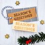 Season's Greetings Christmas Neon Sign Rubber Stamp, thumbnail 1 of 2
