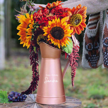 Personalised Copper Pitcher Jug Gift, 7 of 9