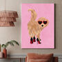 Custom Personalised Cockapoo Shoe Pet Portrait Art Print, thumbnail 2 of 12