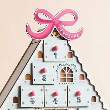 Personalised Fill Your Own Christmas Ski Chalet Advent, 5 of 12