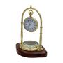 Personalised Brass 22nd Anniversary Desk Clock With Compass, thumbnail 11 of 12