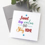 Personalised Keep Calm And Stay Home Card, thumbnail 1 of 2