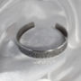 Sterling Silver Hammered Cuff Bangle, thumbnail 3 of 6