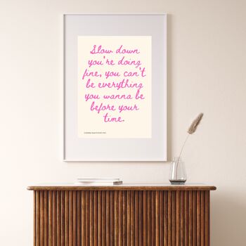 A4 Print Billy Joel, Vienna Waits For You Pink, 3 of 4