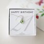 21st Birthday Birthstone Sterling Silver Necklace – 21st Gift For Her, thumbnail 1 of 10