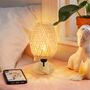 Handmade Rattan Bedside Table Lamp, thumbnail 2 of 5
