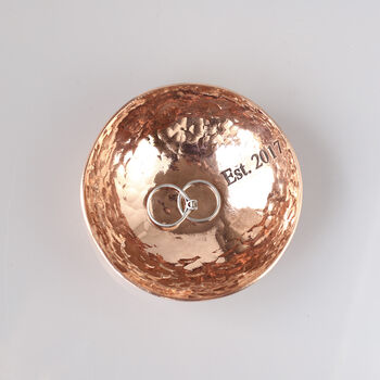 9th Anniversary Gift, Copper Decorative Bowl Small, 2 of 10