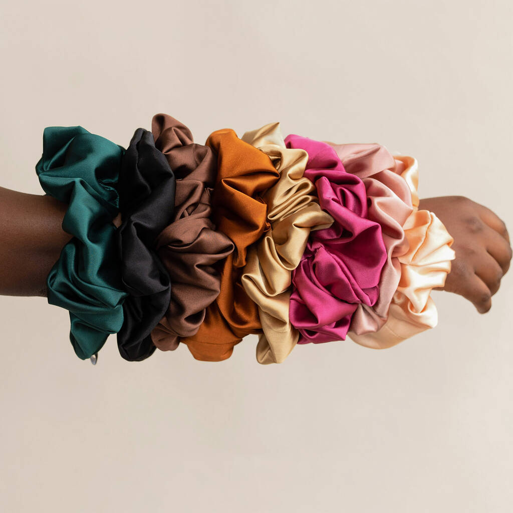 Extra Hold Jumbo Wide Band Satin Scrunchie, 1 of 10
