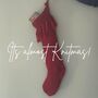 Holly Jolly Christmas Stocking 100% Merino Knitting Kit, thumbnail 2 of 7